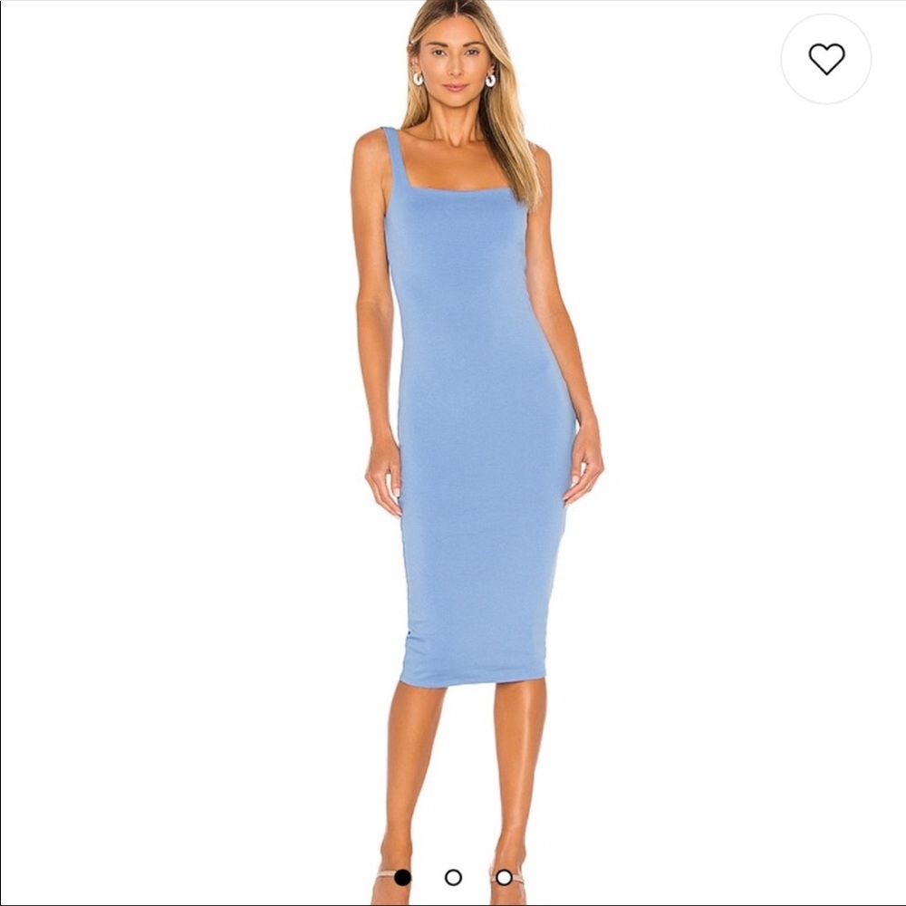 Lovers and Friends Donatella midi dress in canary blue